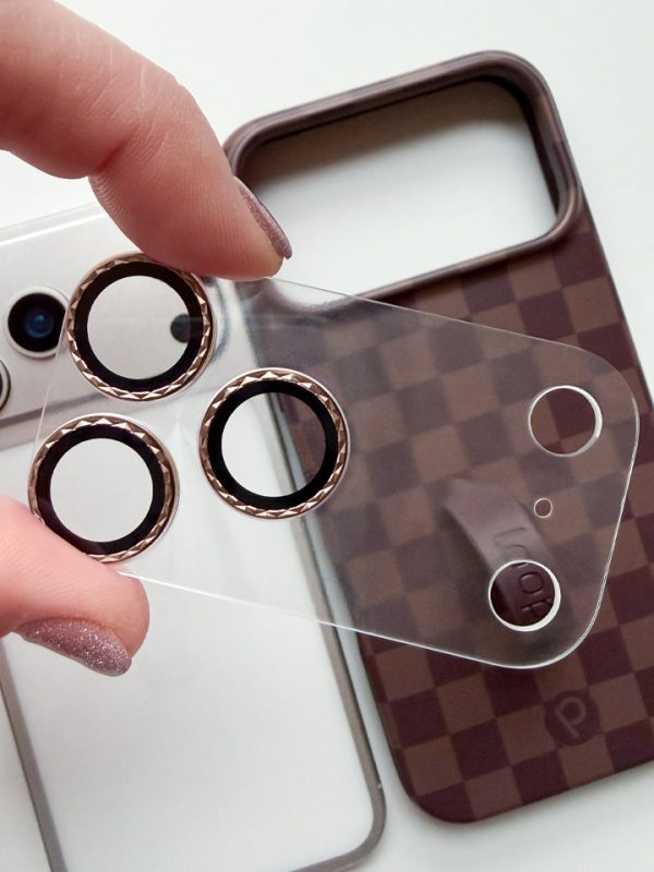Full Coverage Diamond Cut Camera Tempered Glass